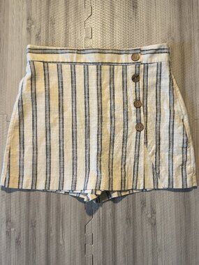 Zara Women's High Waisted Striped Skort